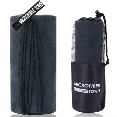 Leichtes und weiches, schnell trocknendes Mikrofaser-Handtuch für Fitnessstudio, Schwimmen und verschiedene Aktivitäten (76 x 152 B) von Yhenlovtt