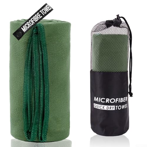 Leichtes und weiches, schnell trocknendes Mikrofaser-Handtuch für Fitnessstudio, Schwimmen und verschiedene Aktivitäten (76 x 152 H) von Yhenlovtt