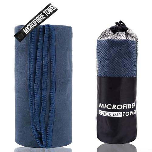 Leichtes und weiches, schnell trocknendes Mikrofaser-Handtuch für Fitnessstudio, Schwimmen und verschiedene Aktivitäten (76 x 152 J) von Yhenlovtt