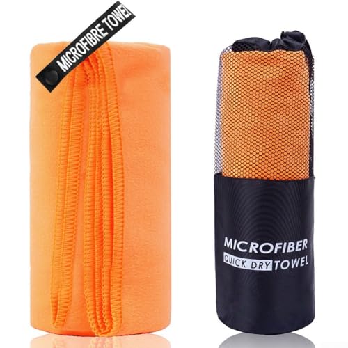 Leichtes und weiches, schnell trocknendes Mikrofaser-Handtuch für Fitnessstudio, Schwimmen und verschiedene Aktivitäten (76 x 152 g) von Yhenlovtt
