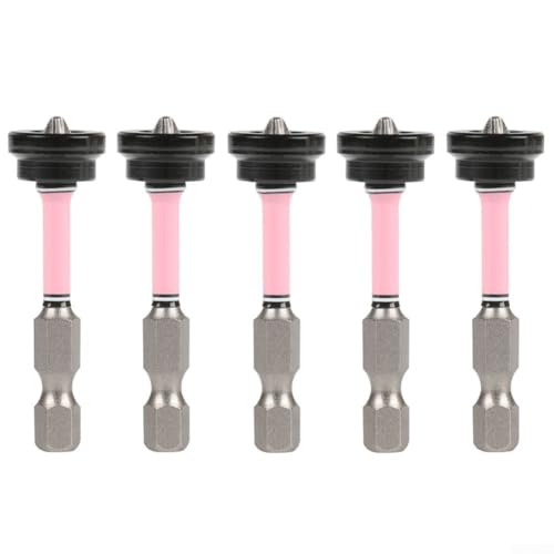 Magnetischer 50 mm Trockenbau-Schrauben-Setter mit Positionierungs-Bits für kontrollierte Schraubentiefe und verbesserte Installationsgenauigkeit (5 Stück) von Yhenlovtt