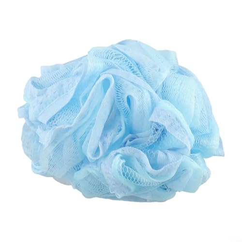 Mesh Body Scrubber Sponge Peeling Bath Puff for Smooth Skin and Stress Relief (Blue) von Yhenlovtt