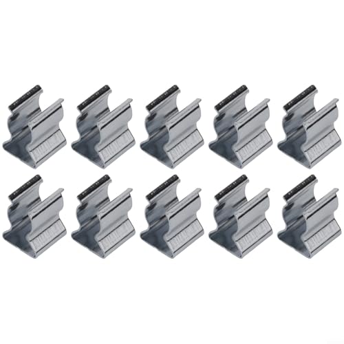 Robuste Feder-Frottee-Clips, offene Stahl-Werkzeughalter, Garage, Werkstatt, Aufbewahrung, Manganstahl-Clips (6 mm), 10 Stück von Yhenlovtt