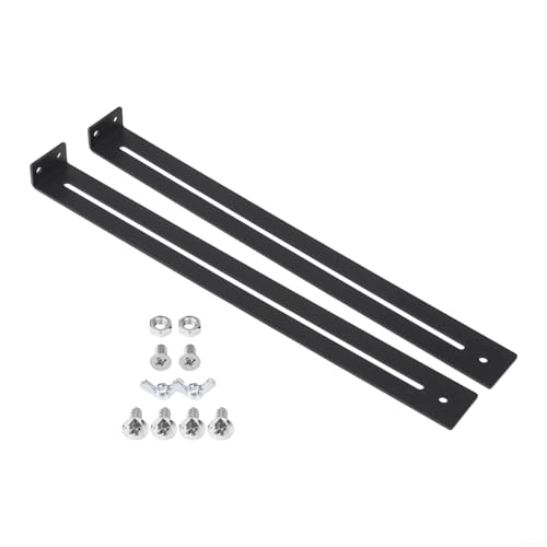 Robuste Stahl-Schubladen-Halterung, Möbelverstärkungs-Set, Anti-Beschlag-Bodenreparatursystem mit Schrauben, Hardware-Set für Küchenschrank, 33-61 cm (1 Set) von Yhenlovtt
