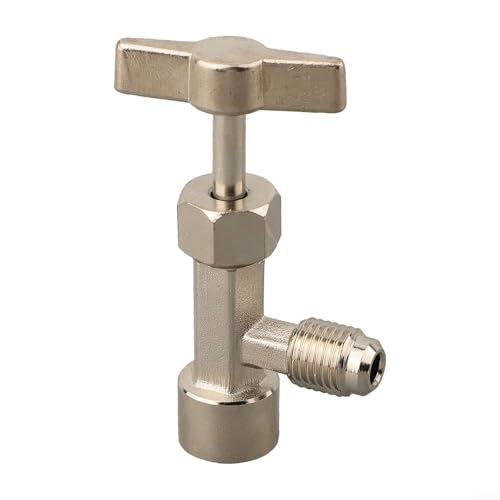 Robuster R134A Flaschenöffner mit Messingkonstruktion für zuverlässiges Öffnen und Schließen von Kühldosen (A) von Yhenlovtt