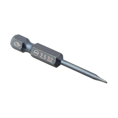 Schlitz-Schraubendreher-Bit, 50 mm, legierter Stahl, mit magnetischer Spitze, für Heimwerker und Renovierung (SL2.5) von Yhenlovtt