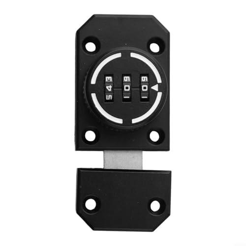 Schlüsselloses Schubladenschloss aus Zinklegierung, drehbar, 3-stelliges Zahlenschloss (leuchtend) von Yhenlovtt