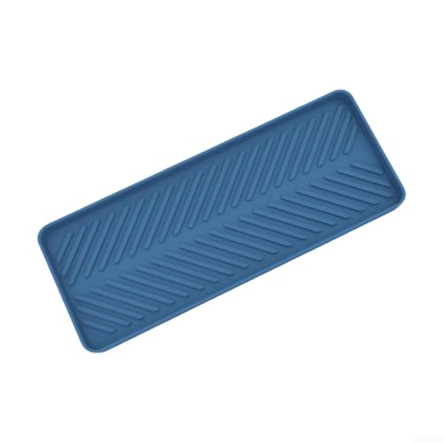 Spülbecken-Organizer-Tablett aus flexiblem Silikon, perfekt für effiziente Schwammaufbewahrung in Küche und Badezimmer (blau) von Yhenlovtt