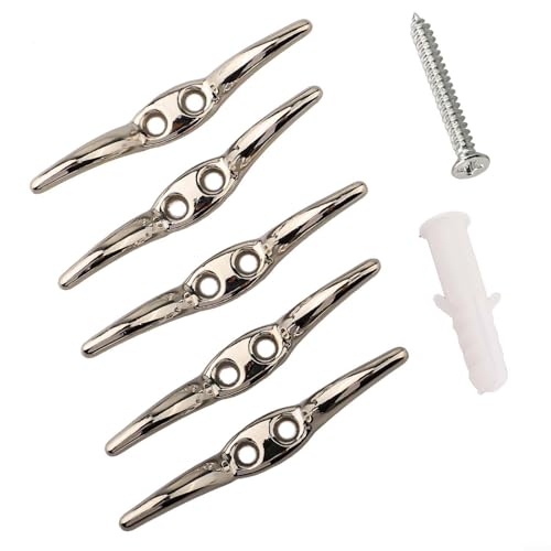 Starke Klammerhaken aus Edelstahl für Vorhänge, zuverlässige Halterungen für Jalousien, bequeme Installation mit Schrauben (5 Stück) von Yhenlovtt