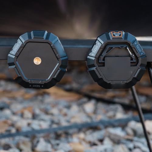 Starke magnetische Schnalle für Camping, flexible und zuverlässige Haken zum Aufhängen (schwarz) von Yhenlovtt