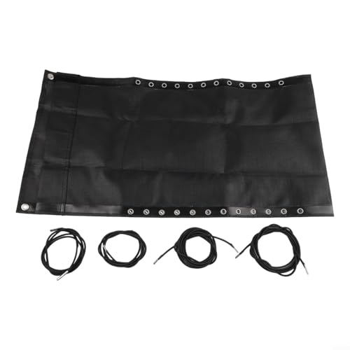 Strandkorb-Ersatz-Set mit elastischen Seilen, perfekt für die Restaurierung von Gartenmöbeln (schwarz) von Yhenlovtt