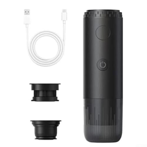 Tragbare USB-Kaffeemaschine mit Reisebecher, schnelles Aufbrühen, kompaktes Design, für Auto, Büro, Camping und Reisen, Schwarz von Yhenlovtt