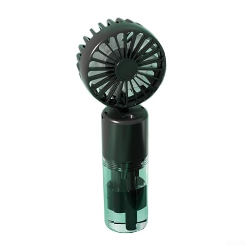 Tragbarer Ventilator mit 4 Geschwindigkeiten, ideal für den persönlichen Gebrauch zu Hause oder unterwegs (schwarz) von Yhenlovtt