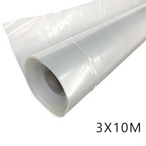 Transparente Gewächshaus-Abdeckfolie für Folientunnel, verbessert Wachstumsbedingungen für Pflanzen und Pflanzen (3 m x 10 m) von Yhenlovtt