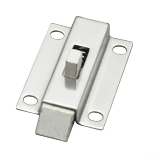 Türriegel, 50 mm lang, 5,1 cm Länge, Metall, Sicherheit, automatisches Fenster-Gate-Federschloss, halten Sie Ihre Türen und Fenster sicher (B) von Yhenlovtt