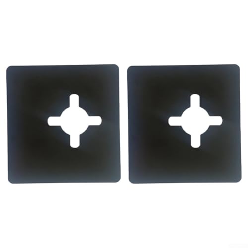 Türschloss-Verstärkungsset mit Edelstahlplatten für verschiedene Arten von Schlössern (2 Stück) von Yhenlovtt