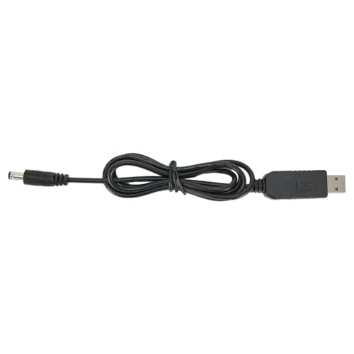 USB 5 V auf 12 V Step-Up-Stromkabel mit 5 5 x 2 1 mm Stecker, 1 Meter Länge (12 V) von Yhenlovtt