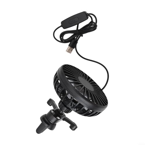USB-Autoventilator mit starkem Luftstrom, 3 Geschwindigkeiten verstellbarer Einzelkopf, 360° drehbarer Kühlventilator für LKW, SUV, Wohnmobil und Schreibtisch, 5 V Gleichstrom, tragbarer USB-Autoventilator mit starkem Luftstrom, 3 Geschwindigkeiten verstellbarer Einzelkopf, 360° drehbarer Kühlventilator für LKW, SUV, Wohnmobil und Schreibtisch, 5 V Gleichstrom, tragbarer von Yhenlovtt