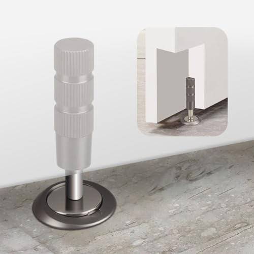 Unsichtbarer Türstopper aus Zinklegierung, magnetisch, verstellbar, Kupfer-Türstopper (weiß) von Yhenlovtt