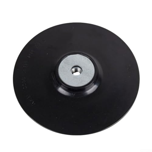 Winkelschleifer-Stützteller 100 mm Gummi Stützteller Schleifscheibe Stützteller mit Kontermutter für Winkelschleifer (schwarz) von Yhenlovtt