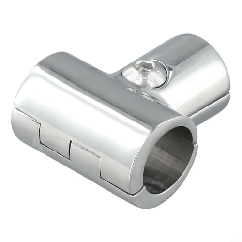 Yhenlovtt 316 Edelstahl Boot Marine Handlauf für 7/8 oder 1 Zoll Rohrrohre, Rohr 90 Grad T/T-Stück Fitting Rail Connector Split, Heavy Duty Boot Handlauf Fitting von Yhenlovtt