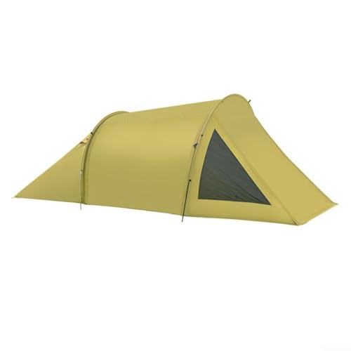 Yhenlovtt 4-Jahreszeiten-Camping-Tunnelzelt mit großem Platz im Wohnzimmer, wasserdichtes Oxford-Gewebe, Motorradzelt mit UV-Schutz (Sand) von Yhenlovtt