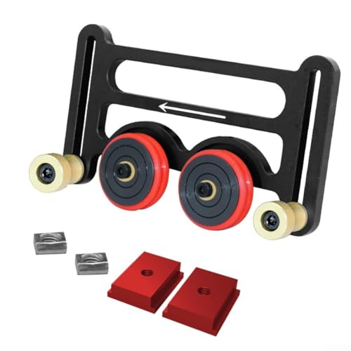 Yhenlovtt Aluminium-Legierung Pressing Feeder Profil Zaun Doppellager Rad Router Tisch Push Tool mit einstellbarer Höhe für Werkstattausrüstung Yhenlovtt Aluminium-Legierung Pressing Feeder Profil Zaun Doppellager Rad Router Tisch Push Tool mit einstellbarer Höhe für Werkstattausrüstung von Yhenlovtt