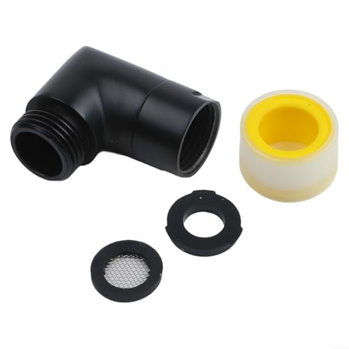 Yhenlovtt Duschwinkeladapter, Messing Duschbogen G1/2 90 Grad Badezimmer Handbrause Kopfanschluss Wandhalterung Adapter mit Innengewinde Schwarz Finish Yhenlovtt Duschwinkeladapter, Messing Duschbogen G1/2 90 Grad Badezimmer Handbrause Kopfanschluss Wandhalterung Adapter mit Innengewinde Schwarz Finish von Yhenlovtt