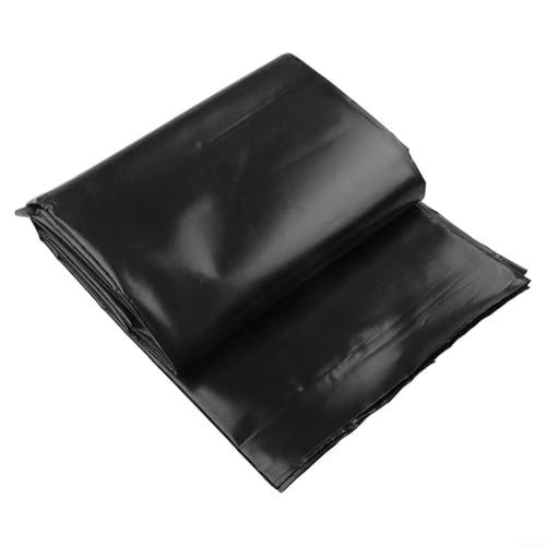 Yhenlovtt HDPE Fischteichfolie für Gartenpools Landschaftsbau schwarz strapazierfähig wasserdicht mit Bodennägeln 150 x 200 cm (150 x 200 cm) von Yhenlovtt