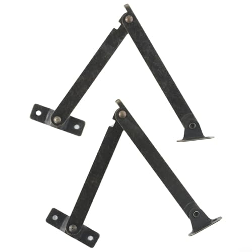 Yhenlovtt Holzbox-Stativ, antike Scharniere, 195 mm, Eisenschrank, bewegliche Eckstütze, Hardware für große Koffer und Vitrinen, Grün (Bronze) von Yhenlovtt
