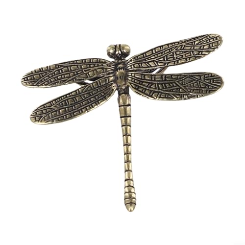 Yhenlovtt Inklusive Schrauben, Schubladengriffe aus Messing und Schrankgriffen mit antikem Gold-Finish, einzigartiges Libellen- und Schmetterlings-Design für Möbel, stabiles massives Messing Yhenlovtt Inklusive Schrauben, Schubladengriffe aus Messing und Schrankgriffen mit antikem Gold-Finish, einzigartiges Libellen- und Schmetterlings-Design für Möbel, stabiles massives Messing von Yhenlovtt
