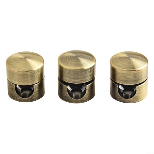 Yhenlovtt Metall-Aluminium-Kabel-Management-Clips für Drahtorganisation, langlebige Schraubkabelhalter und Kabelanker für Schreibtisch, Wand oder Decke, passend (Bronze) von Yhenlovtt