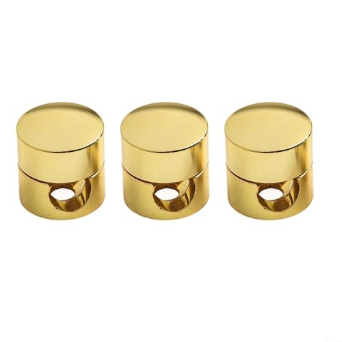 Yhenlovtt Metall-Aluminium-Kabel-Management-Clips für Drahtorganisation, langlebige Schraubkabelhalter und Kabelanker für Schreibtisch, Wand oder Decke, passend (Gold) von Yhenlovtt