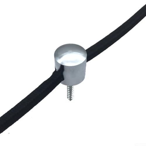Yhenlovtt Metall-Aluminium-Kabel-Management-Clips für Drahtorganisation, langlebige Schraubkabelhalter und Kabelanker für Schreibtisch, Wand oder Decke, passend (Silber) von Yhenlovtt