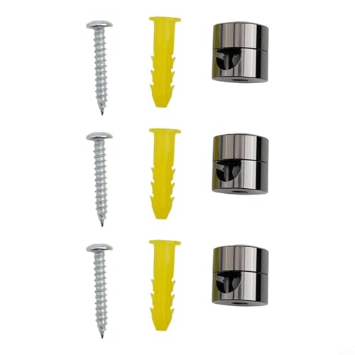 Yhenlovtt Metall-Aluminium-Kabel-Management-Clips für Drahtorganisation, langlebige schraubmontierte Kabelhalter und Kabelanker für Schreibtisch, Wand oder Decke, passend (schwarz) von Yhenlovtt