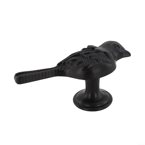 Yhenlovtt Möbelgriff in Vogelform aus Zinklegierung für Schrank und Kleiderschrank, mit fünf Schutzschichten gegen Oxidation (mattschwarz) von Yhenlovtt