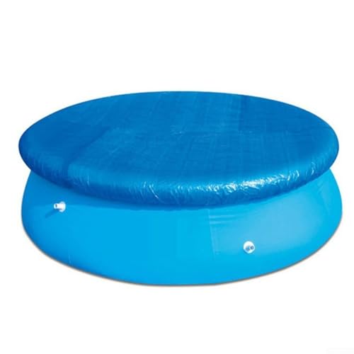 Yhenlovtt Runde Poolabdeckung 1,8 m Durchmesser Schwimmbadschutz PE gewebtes Material Staubschutz mit einfacher Lagerung Design für aufblasbaren Pool Blau von Yhenlovtt