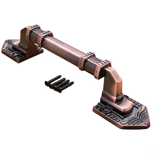 Yhenlovtt Scheunentürgriff aus Bronze, Aluminiumlegierung, geeignet für Schränke, Kommoden und Schränke, rostbeständig und Schrauben (Rotbronze, M) von Yhenlovtt