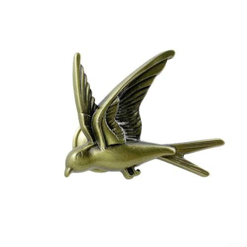 Yhenlovtt Schrankgriffe aus Zinklegierung, Möbelknäufe, Tier-Design, Hardware, Kinderzimmer-Dekoration, Kinder, Ziehgriffe für Küche, Badezimmer, Schrank, Schublade, Vogel (Grün-Bronze) von Yhenlovtt