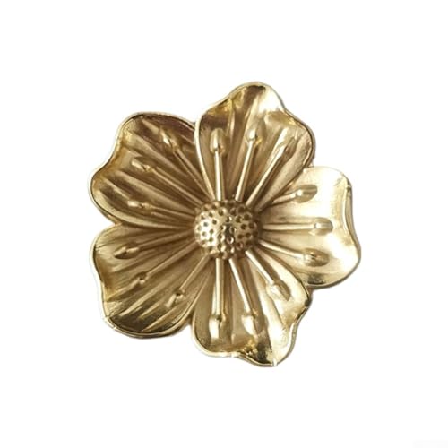 Yhenlovtt Schubladengriff, Messing, Pflaumenblütenform, für Schubladen, Kleiderschrank, Aufbewahrung Yhenlovtt Schubladengriff, Messing, Pflaumenblütenform, für Schubladen, Kleiderschrank, Aufbewahrung von Yhenlovtt