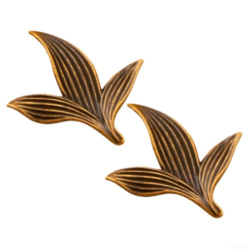 Yhenlovtt Schubladengriffe mit Blumenmuster, Zinklegierung, Vintage-Schubladengriffe mit elegantem Blumen-Design für Küchenschränke, Kommoden und Möbeltüren, antik (Bronze-1) von Yhenlovtt