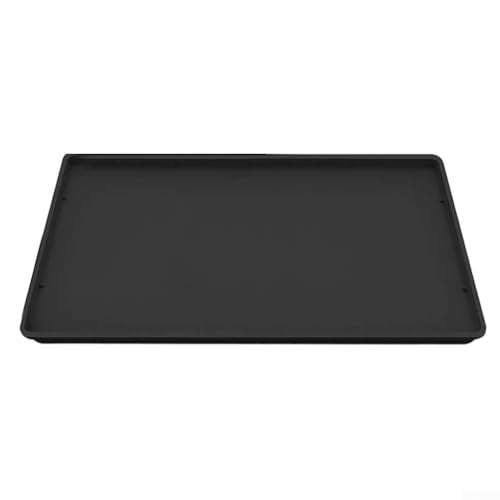 Yhenlovtt Silikon-Tropfmatte, große Kaffeemaschine, Premium-Silikon, Küchenthekenschutz mit hohem Rand, rutschfest, wasserdicht, Abtropfschale für Espressomaschine, 40 x 50 cm (schwarz) von Yhenlovtt