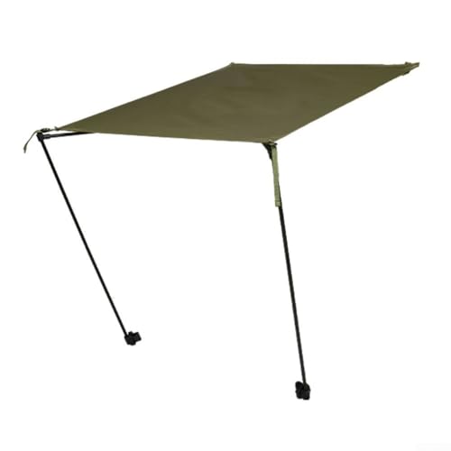 Yhenlovtt Sonnenschutz für Outdoor-Stuhl, faltbar, Campingüberdachung, Aluminiumrahmen, höhenverstellbar, Sonnenschirm (grün) von Yhenlovtt
