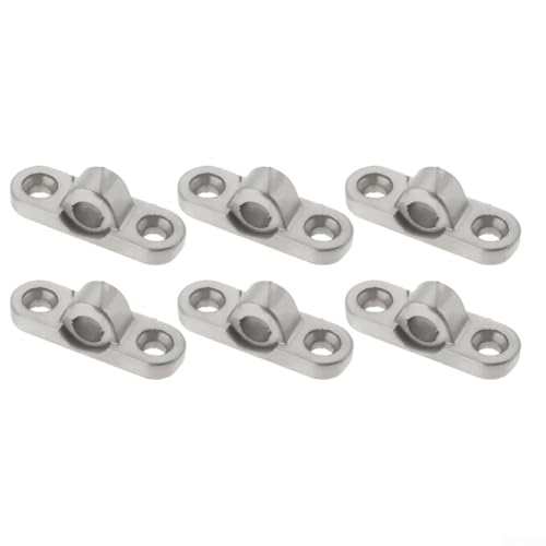 Yhenlovtt Sonnensegel Hardware Kit 6 Stück Edelstahl Markise Ösen Wandhalterung Befestigungsschnallen Sonnenschutz Anker für Wohnwagen Wohnmobil RV Zelt Outdoor Silber von Yhenlovtt