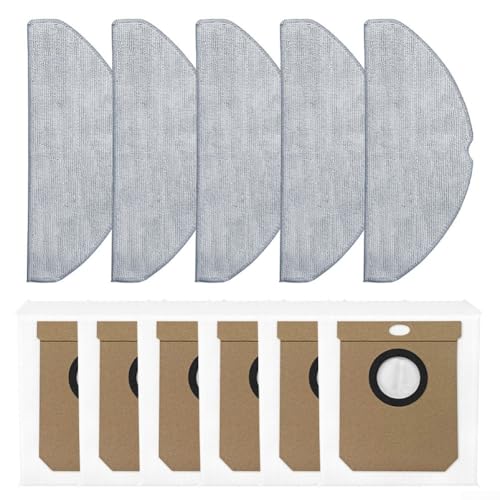 Yhenlovtt Wischmopp-Pads und Staubbeutel für Roboter-Staubsauger, Ersatz-Set für 8490 Ultra Power mit Mikrofaser-Reinigungstuch von Yhenlovtt