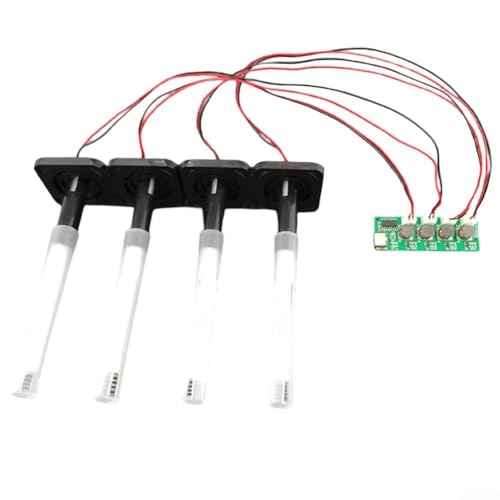 Zerstäuber-Steuermodul für DIY-Luftbefeuchter-Projekte mit 4 Sprühplatten für optimale Leistung (B) von Yhenlovtt