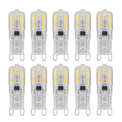 Yheonver 10 X G9 5W LED Dimmable Capsule Bulb Lampe AC220-240V, Warm von Yheonver