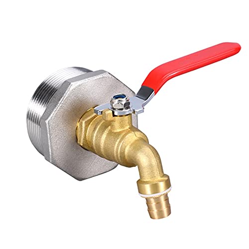 Yheonver 2 Trommel Wasserhahn Messing Fass Wasserhahn mit EPDM Dichtung für 55 Gallonen Trommel von Yheonver