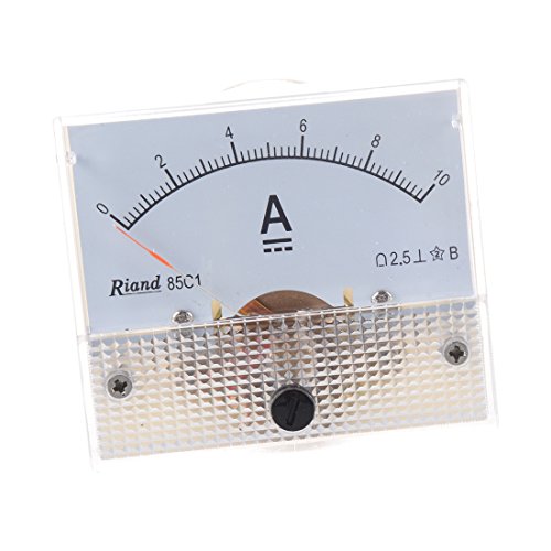 Yheonver 85C1 DC 0-10A Rechteck Analog Panel Amperemessgeraet Messgeraet von Yheonver