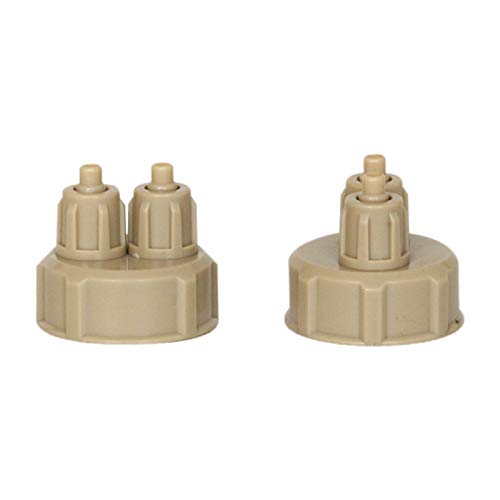 Yheonver Aquarium Multifunktions 2Pc DIY CO2 System Kits Generator Flaschenverschluss Aquarium Kohlendioxid DIY Reaktor Schnellverschlusskappe von Yheonver